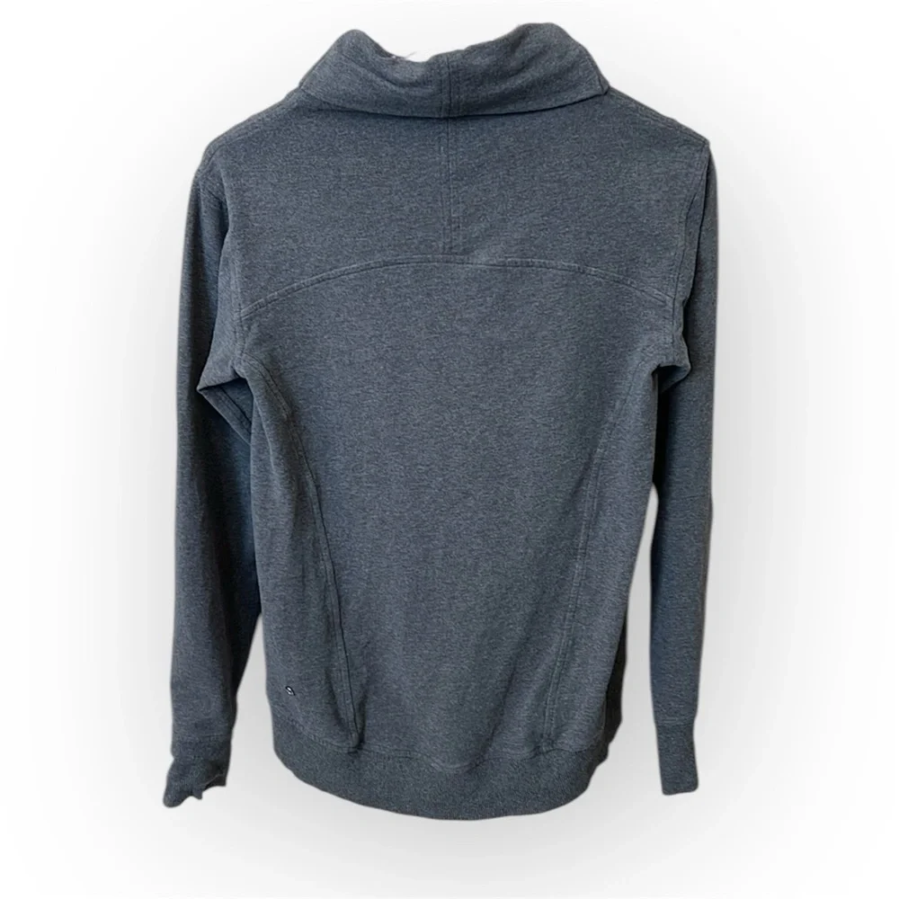 Lululemon On the Double turtleneck pullover sweatshirt, grey, size 4 - Picture 3 of 13